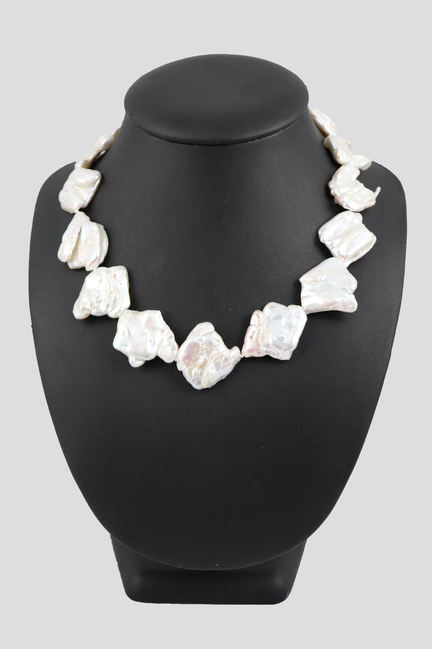 Hitchley & Harrow's P70 Square Baroque Pearl Necklace