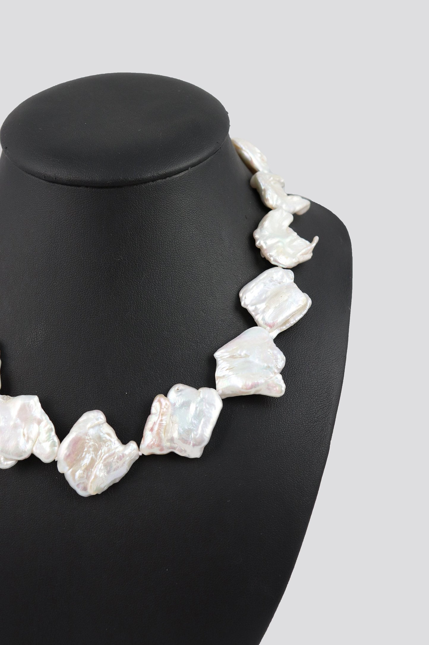 Hitchley & Harrow's P70 Square Baroque Pearl Necklace