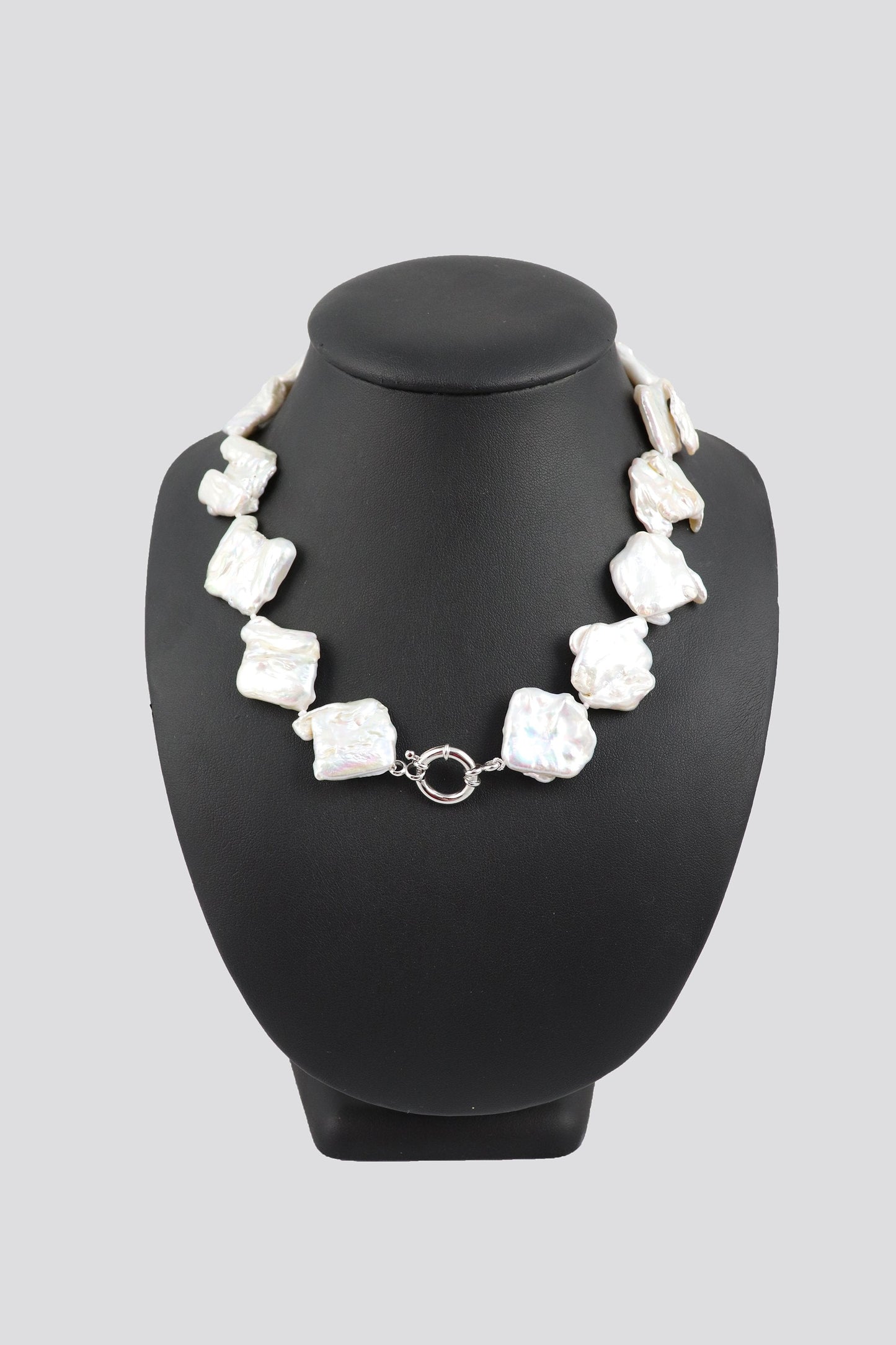 Hitchley & Harrow's P70 Square Baroque Pearl Necklace