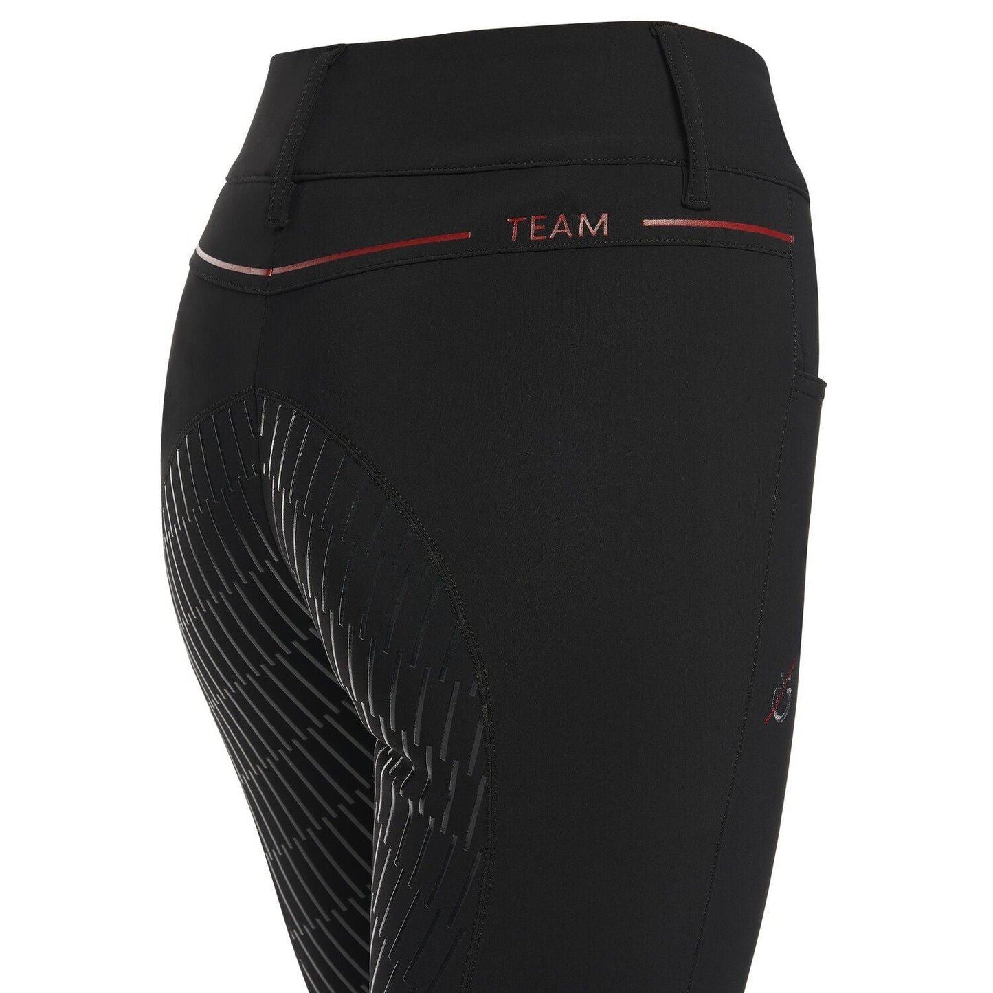 Cavalleria Toscana CT Team Red Stripe Full Grip Breeches