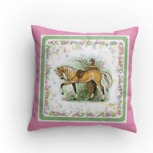 Palomino Riding Horse Cushion