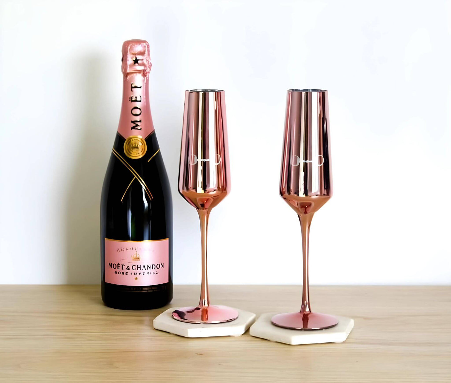 Pink Champagne Glass