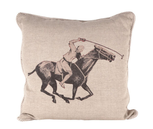 Polo Player Cushion Cover