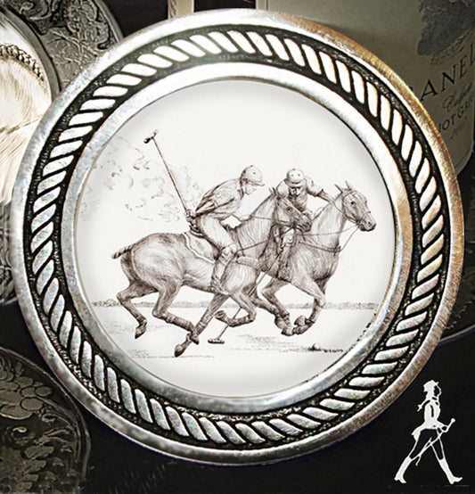 Polo Players Coaster Set