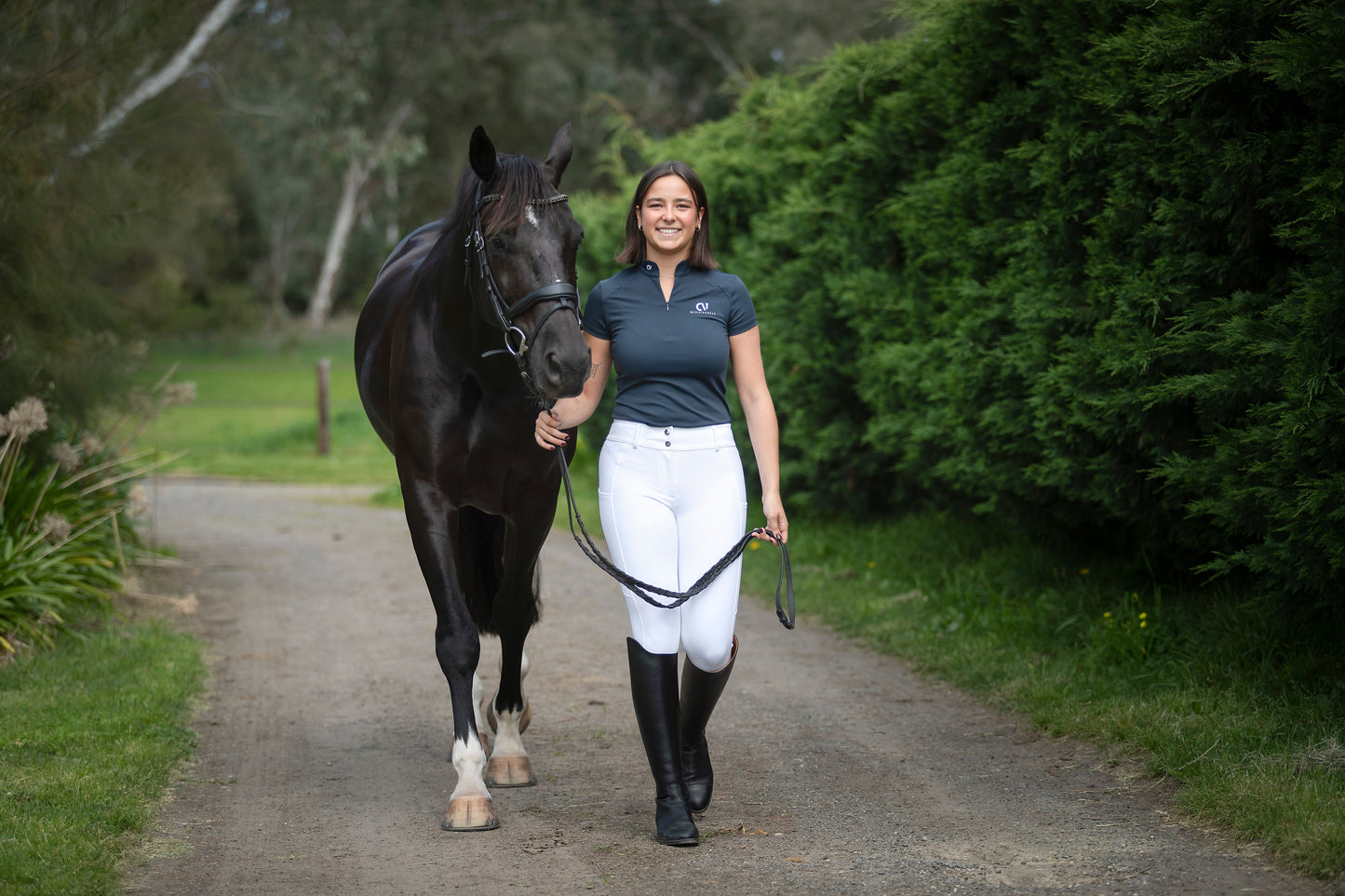 QJ Riding Wear Women's White Competition Bella Breech