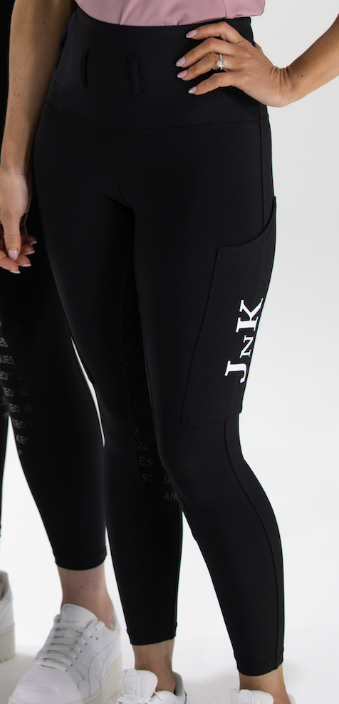 Black Horse Riding Tights