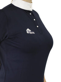 Plum Tack riding shirt shown in a size 16