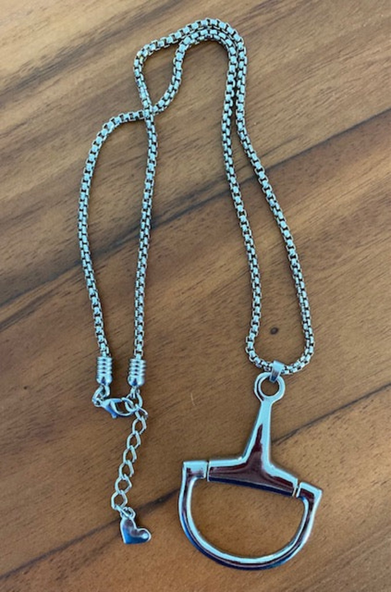 Silver Half Snaffle Necklace