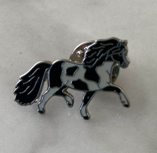 Piebald Pony Lapel Pin