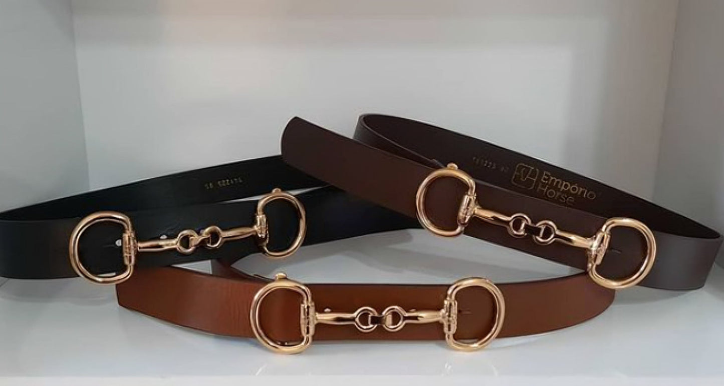 Snaffle Bit Leather Belts