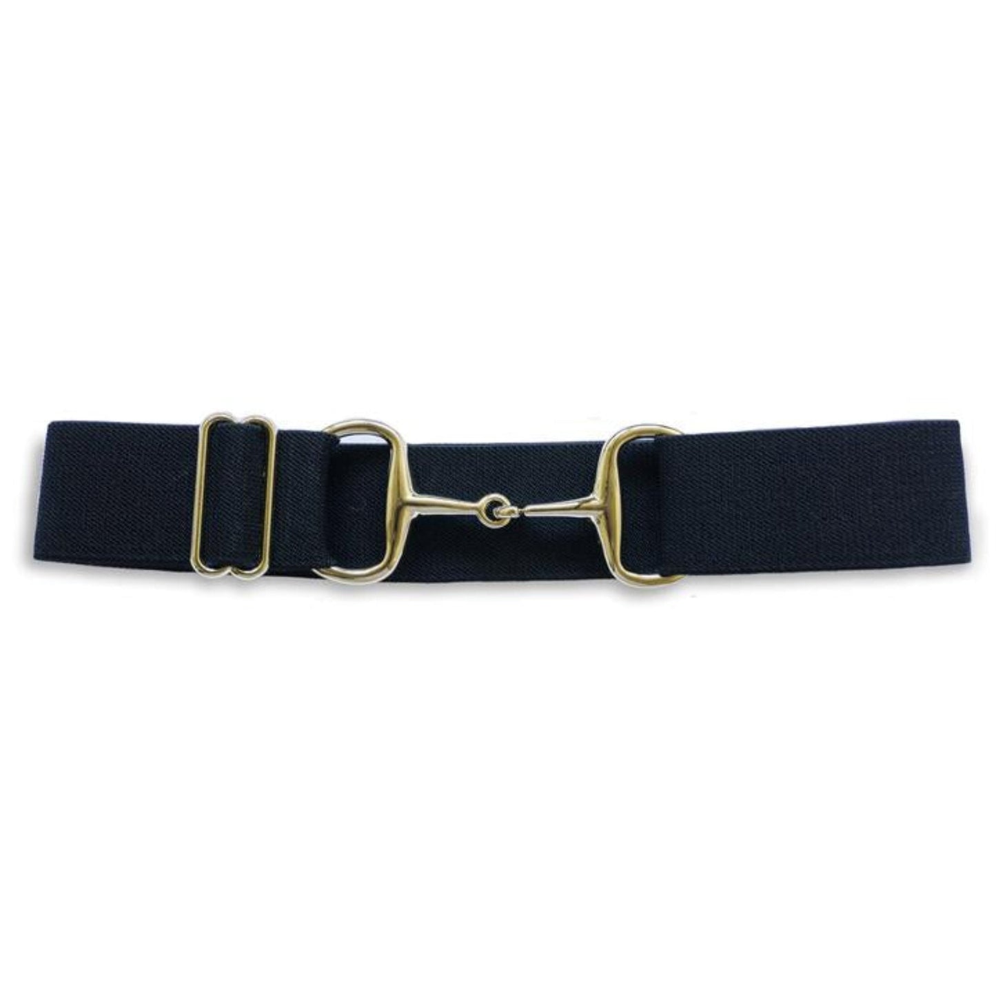 Snaffle Bit Elastic Belt 1.5 Gold Snaffle