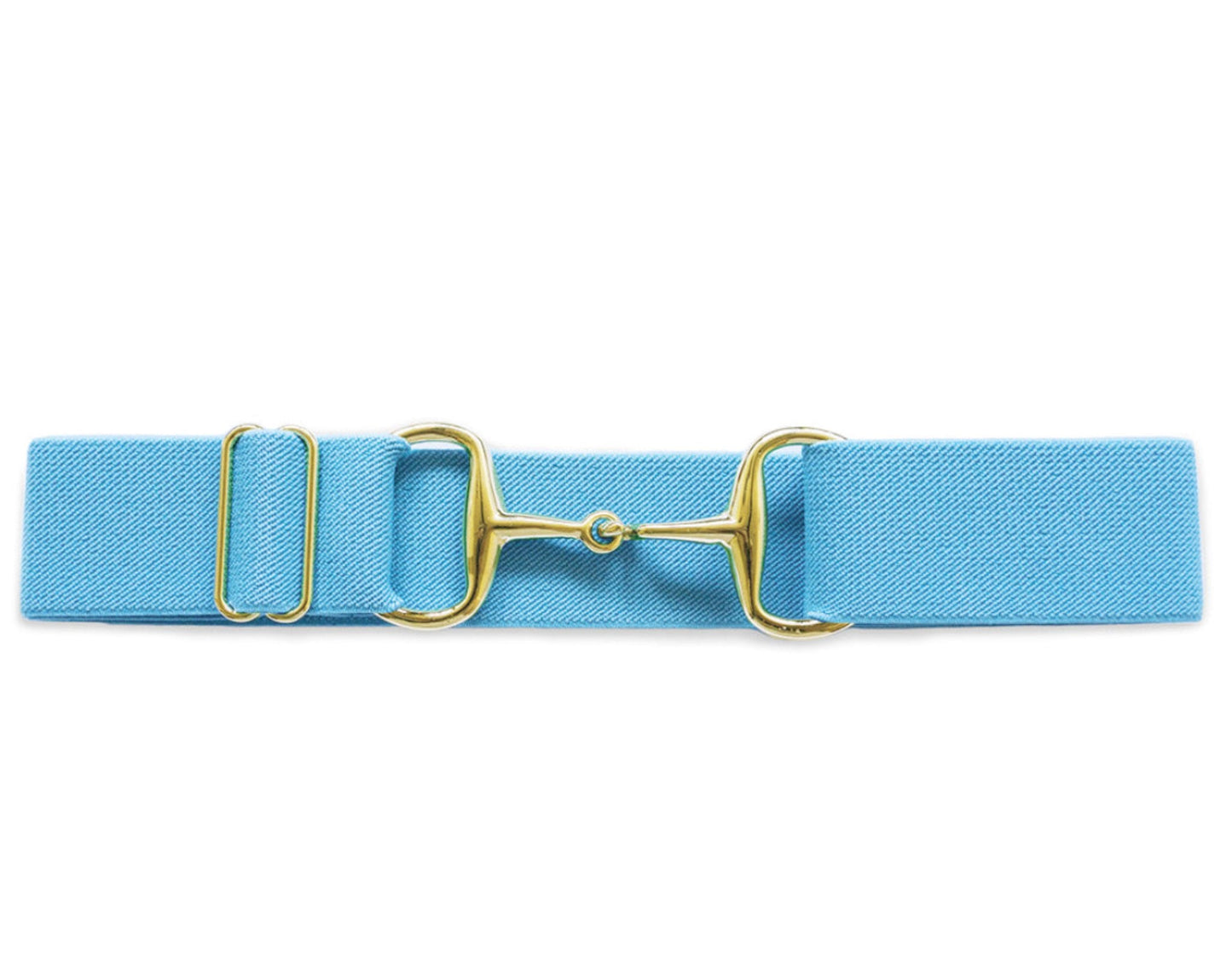 Snaffle Bit Elastic Belt 1.5 Gold Snaffle