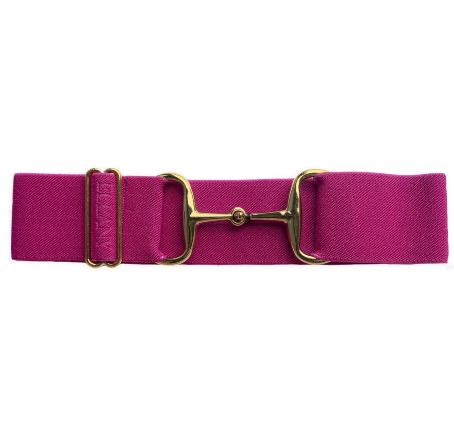 Snaffle Bit Elastic Belt 2" Gold Snaffle