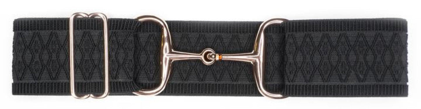 Snaffle Bit Elastic Belt Rose Gold