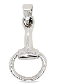 Stirling Silver Large Half Snaffle Pendant