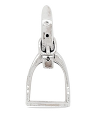 Stirling Silver Stirrup Pendant - Medium