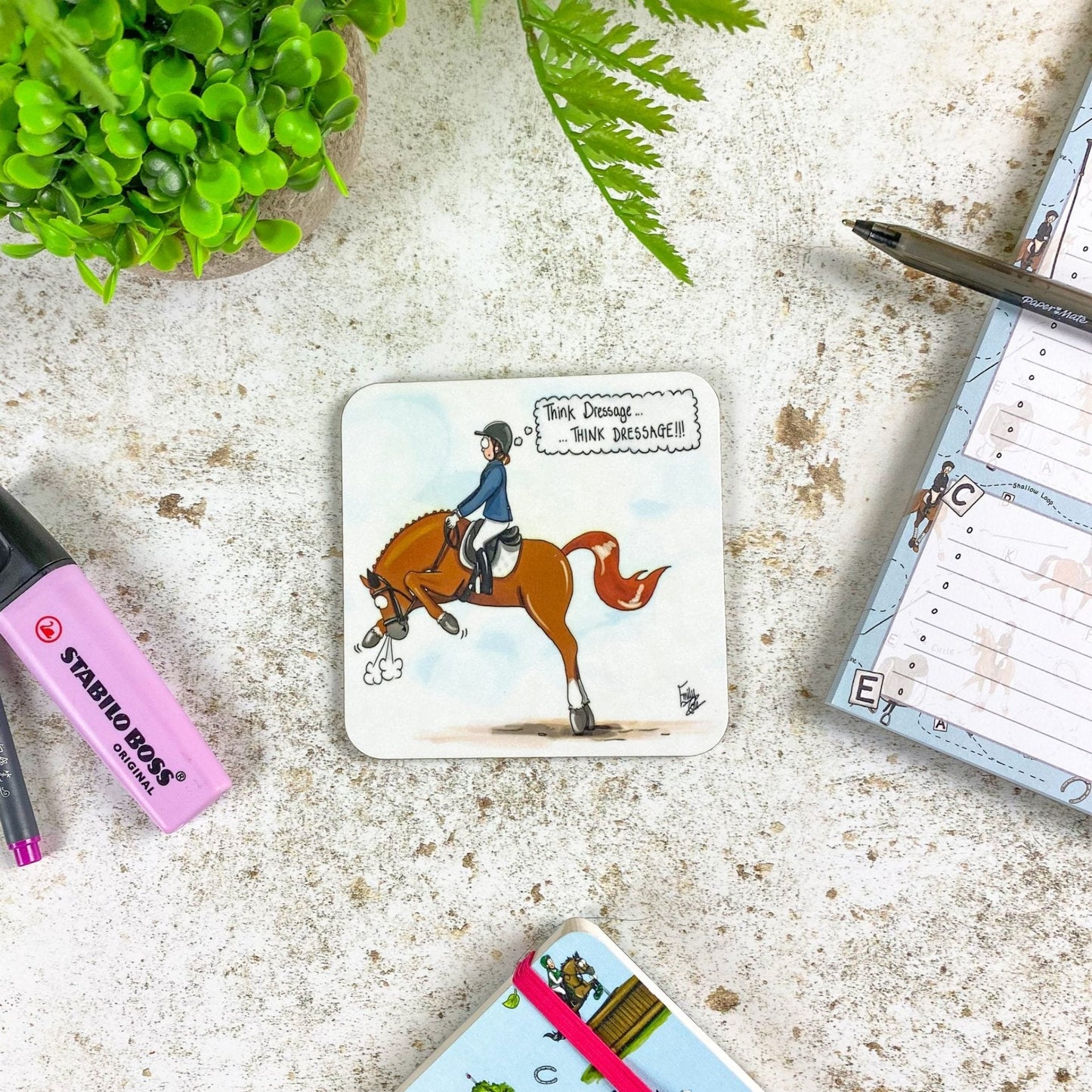 ‘Think Dressage’ Individual Coaster