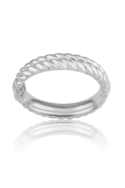 SS24 Twist Hinged Bangle