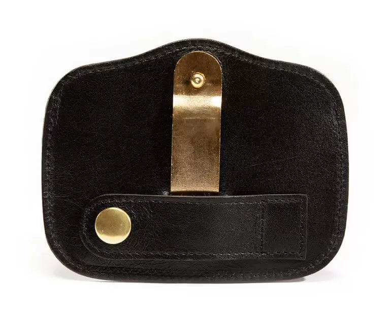 Gold Magnetic Leather Bridle Number Holder