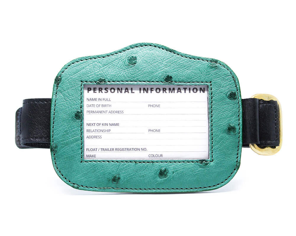 Magnetic Ostrich Leather Medical Armband