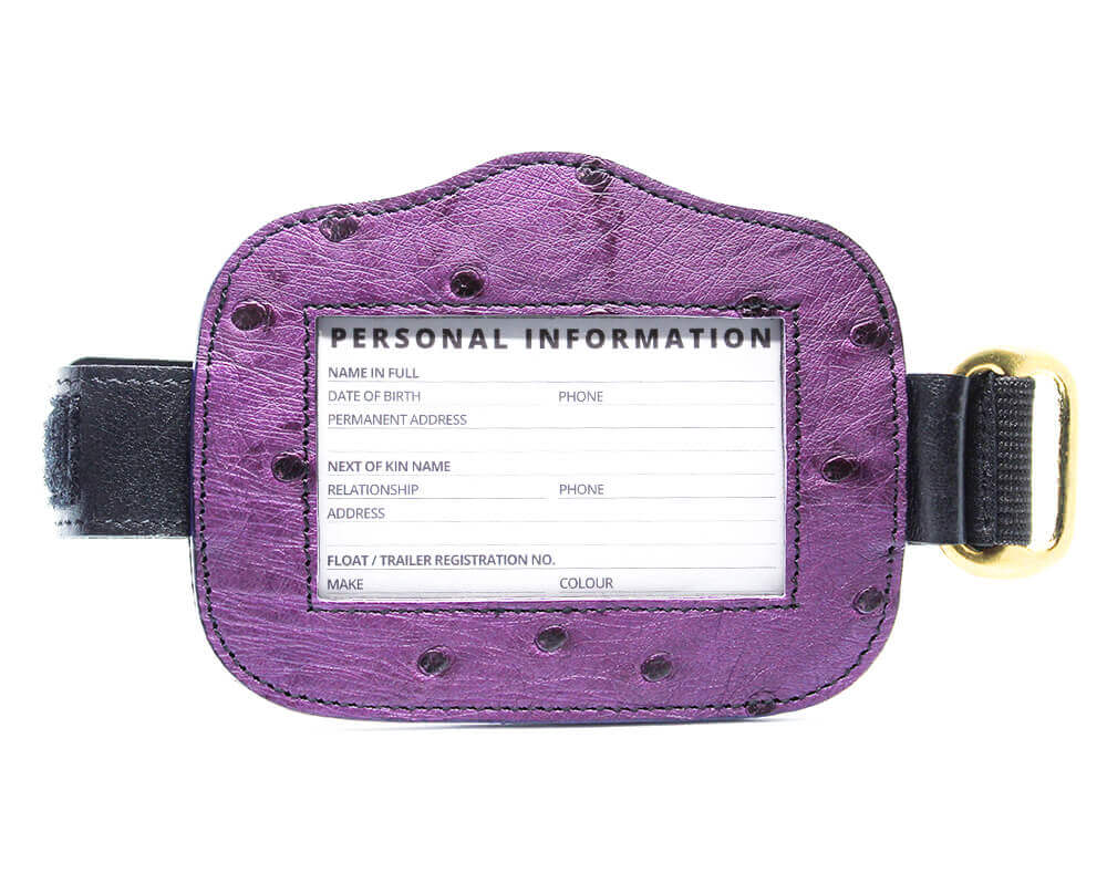 Magnetic Ostrich Leather Medical Armband