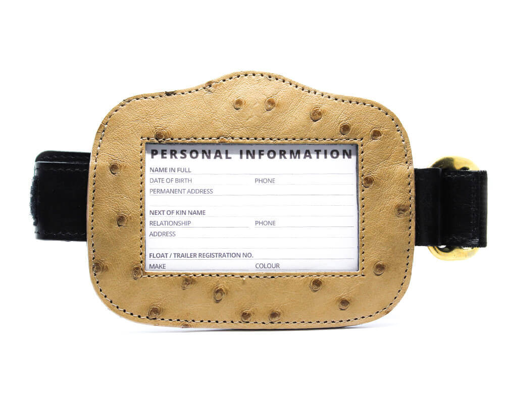 Magnetic Ostrich Leather Medical Armband