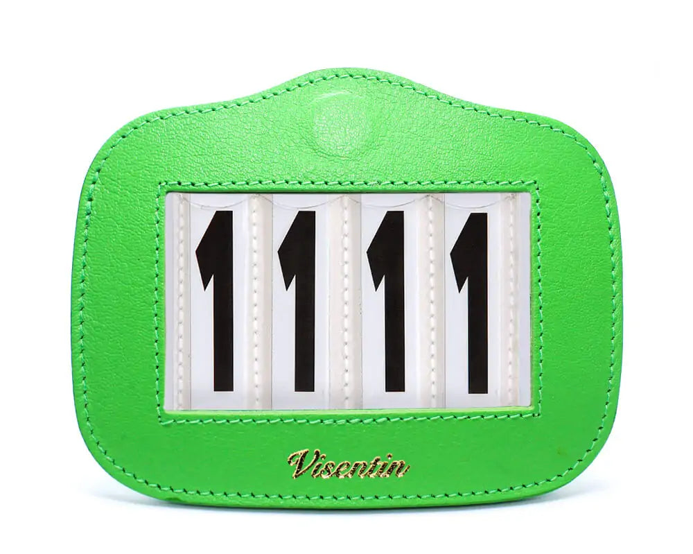 Magnetic Leather Stallion Saddle Pad Number Holder