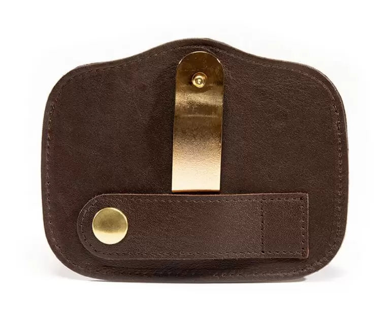 Gold Magnetic Leather Bridle Number Holder