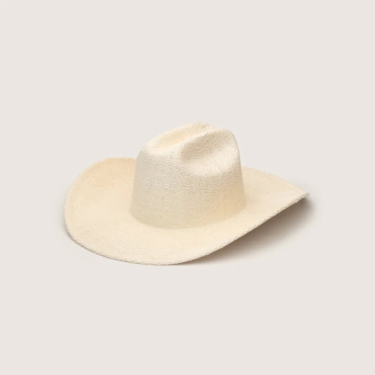 Will & Bear Buck Bone White Straw Cowboy Hat