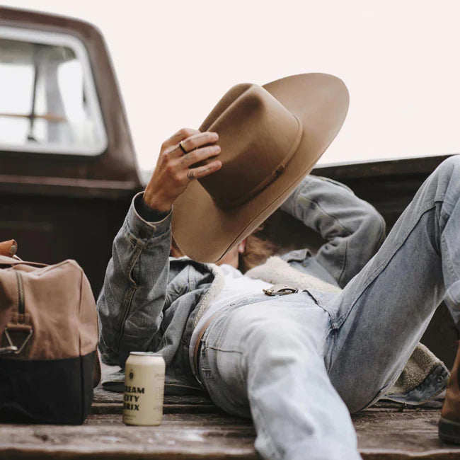 Will & Bear Buck Oak Brown Felt Cowboy Hat