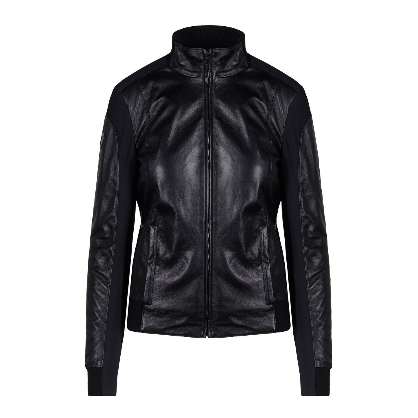 Cavalleria Toscana Leather & Jersey Bomber -  Cavalleria Toscana