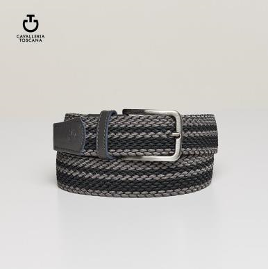 Cavalleria Toscana Women's Stripe Elastic Belt -  Cavalleria Toscana