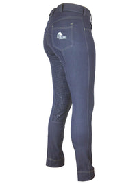 Women's Horse Riding Breeches with Silicone Seat and Classic Jeans Pockets