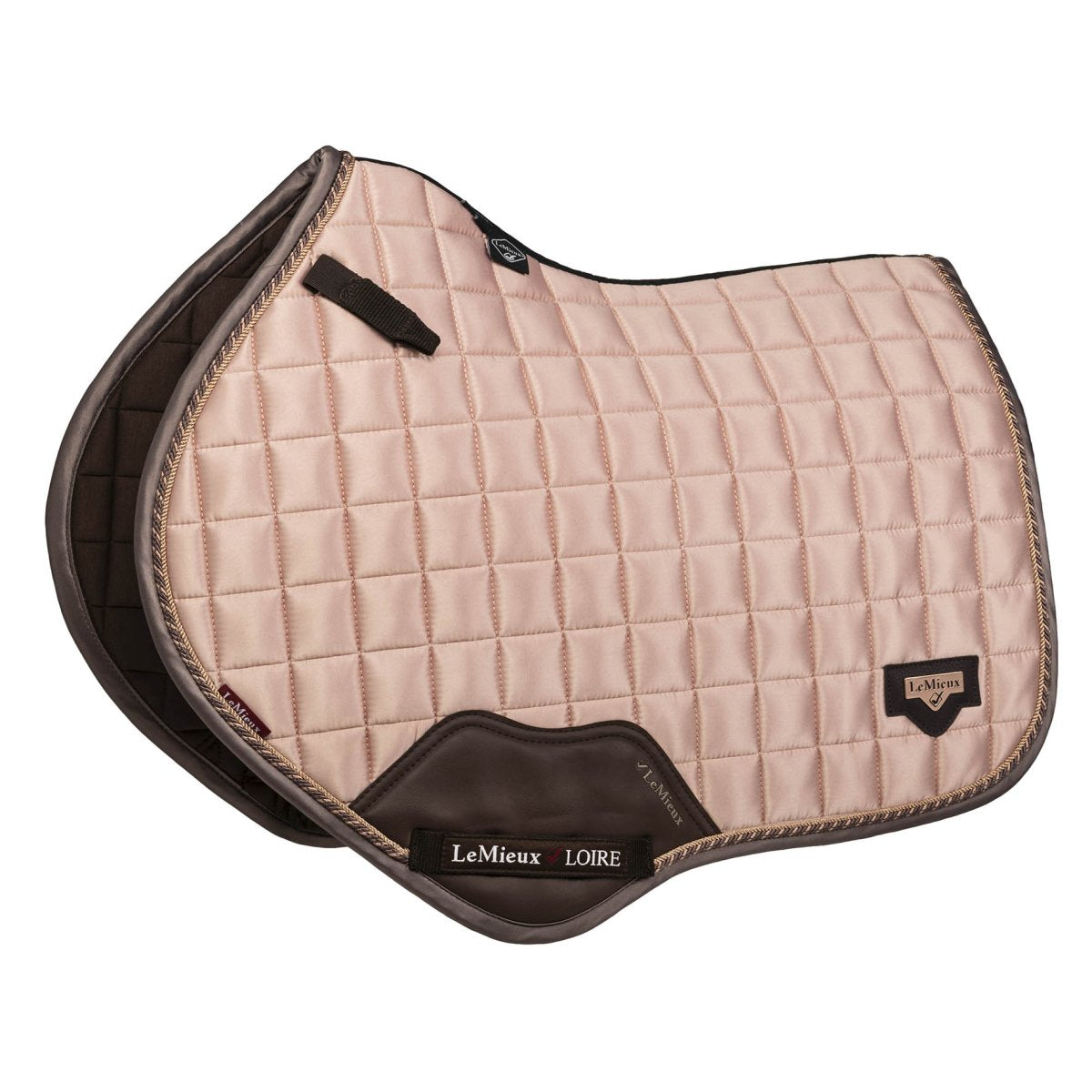 LeMieux Loire Classic Close Contact Square Pad in RosÃ© & Truffle Collection