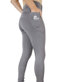 Horse Riding Tights In Grey - Available In Sizes 6 To 28