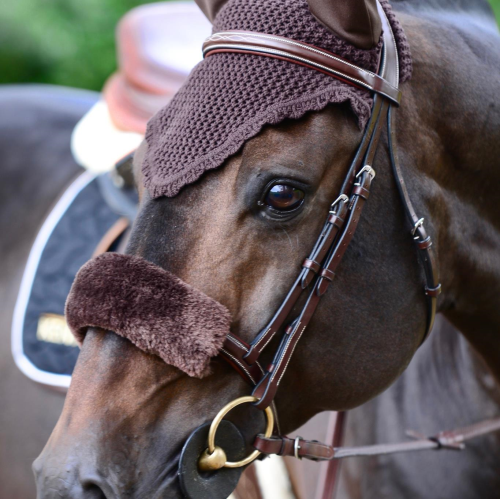 Kentucky Sheepskin Noseband cover -  Kentucky