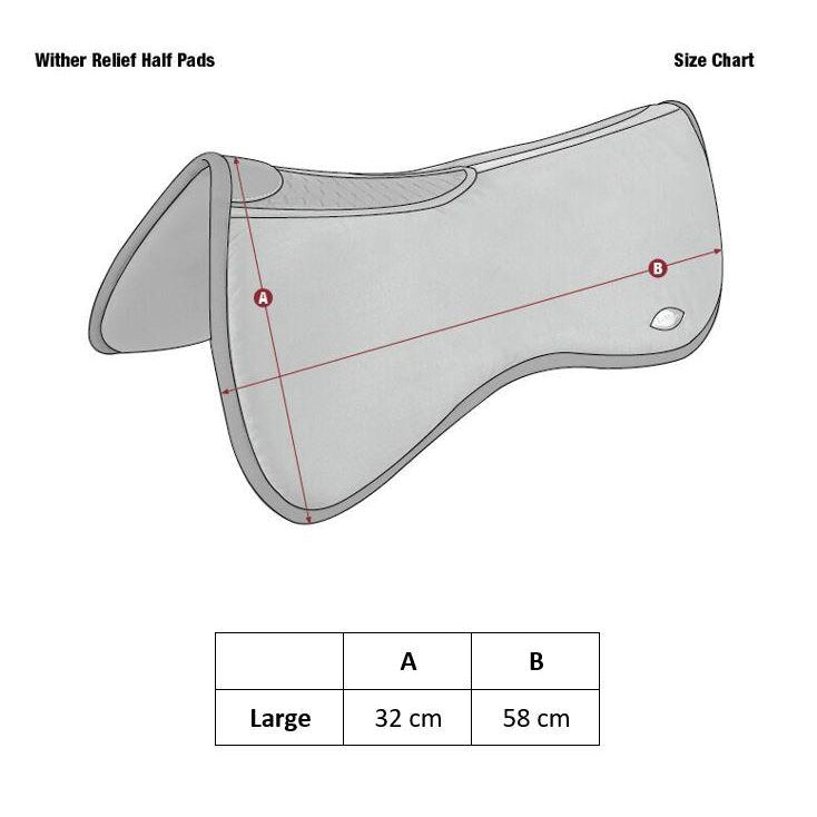 LeMieux Wither Relief Memory Foam Half Pad-LeMieux-Southern Sport Horses