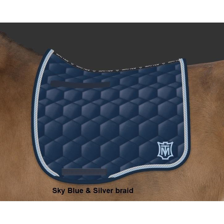 Mattes Eurofit Dressage Plain - Blue Sheen -  Mattes