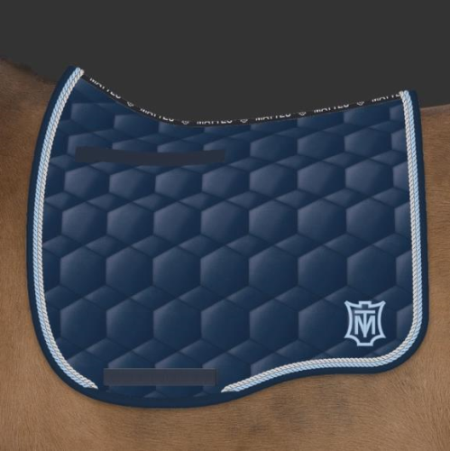 Mattes Eurofit Dressage Plain - Blue Sheen -  Mattes