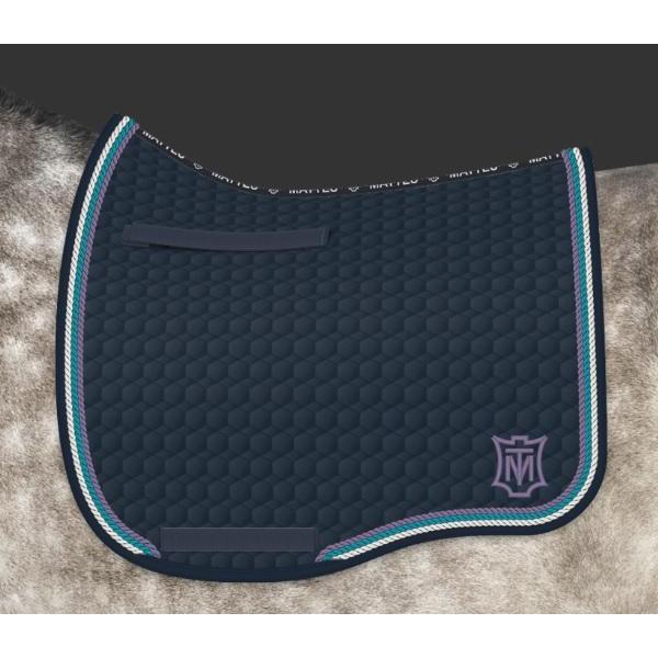 Mattes Eurofit Dressage Plain - Navy -  Mattes