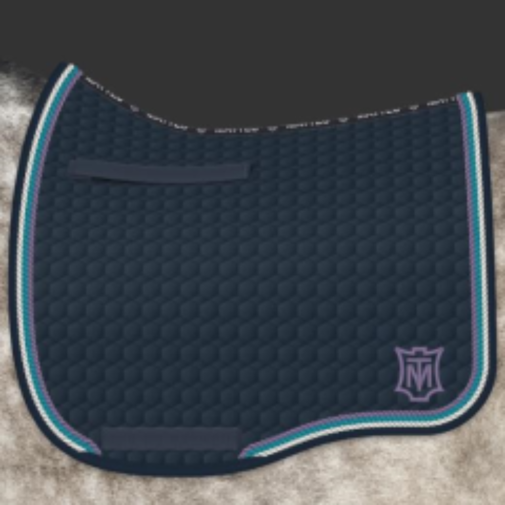 Mattes Eurofit Dressage Plain - Navy -  Mattes