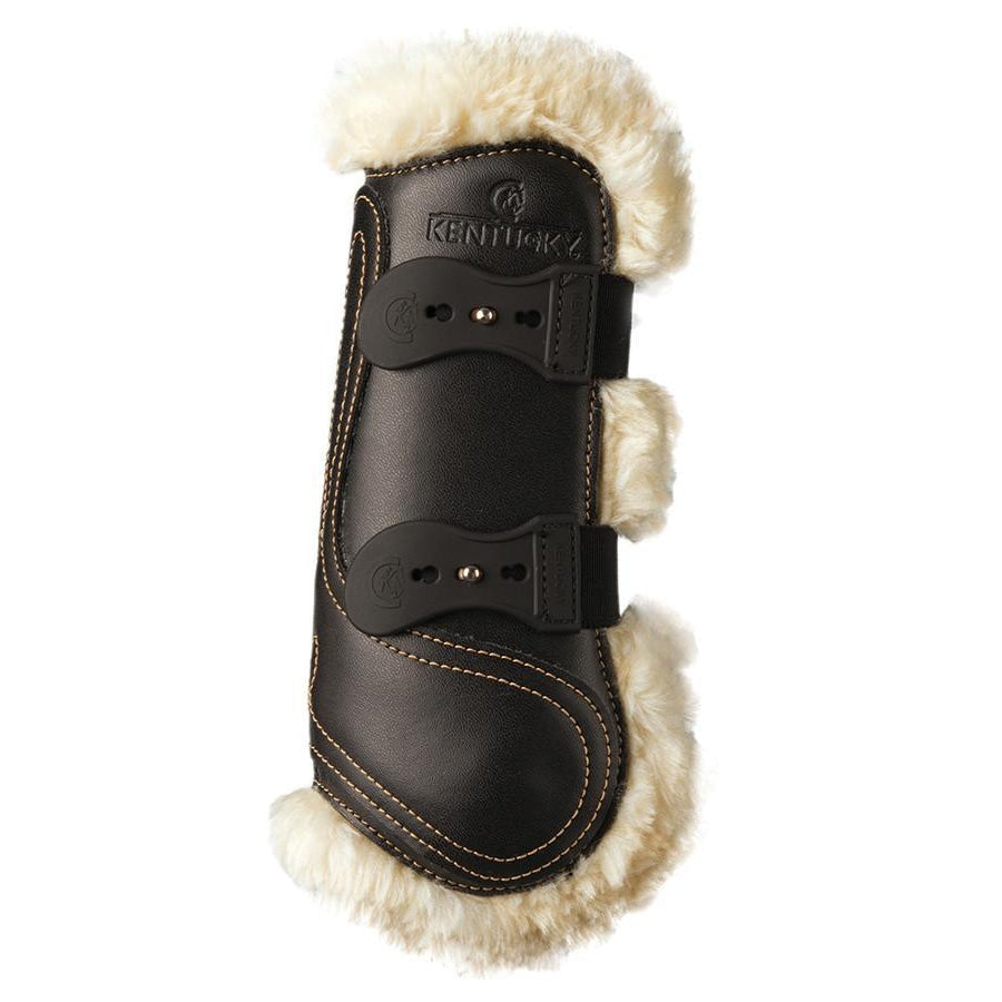 Sheepskin Leather Tendon Elastic Boots-Dapple EQ-The Equestrian