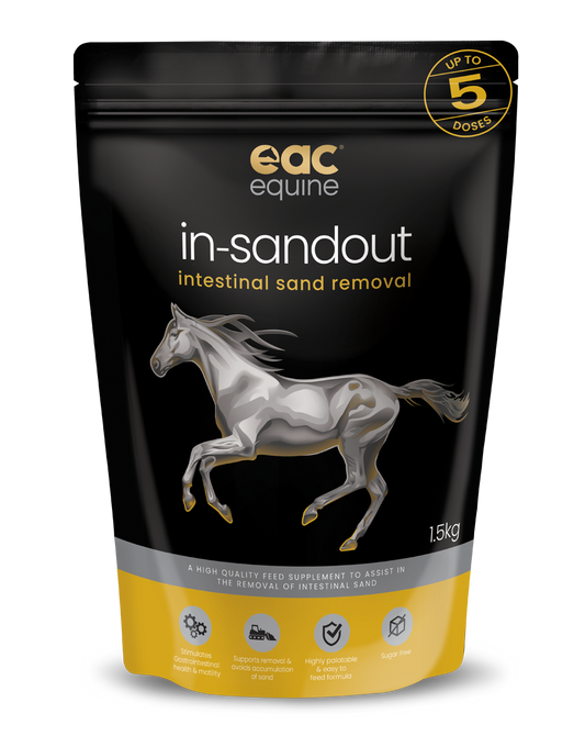 EAC Animal Care's in-sandout - Pellets for the Removal of Intestinal Sand in Animals