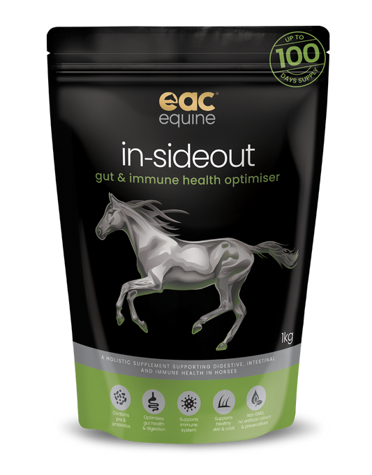 EAC Animal Care - in-sideout horse Nutraceutical and Gut Health Supplement for Horses and Ponies, with Pre & Probiotics