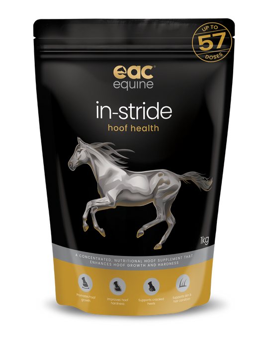 EAC Animal Care presents the In-Stride Hoof Care Supplement for Horses.