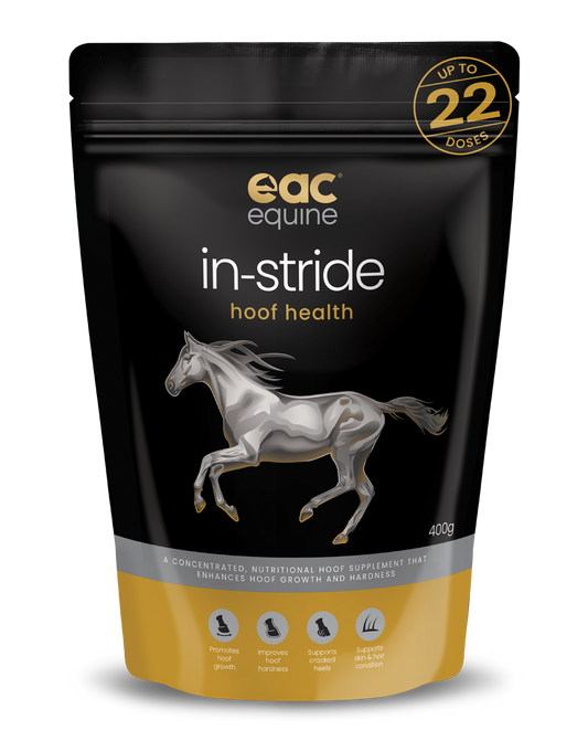 EAC Animal Care presents the In-Stride Hoof Care Supplement for Horses.