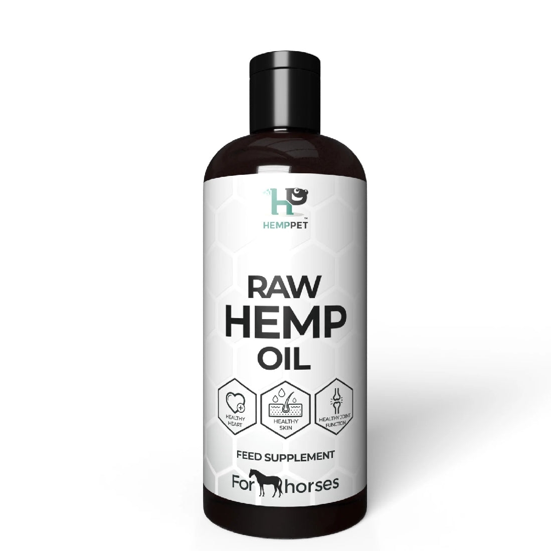 Hemppet Raw Hemp Oil joint supplements for horses, feed supplement.