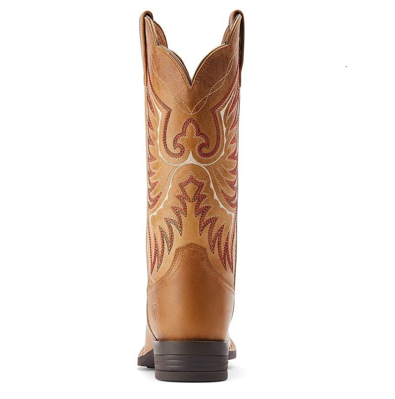 Western Boots Ariat Rockdale Almond Buff Ladies-Ascot Saddlery-The Equestrian