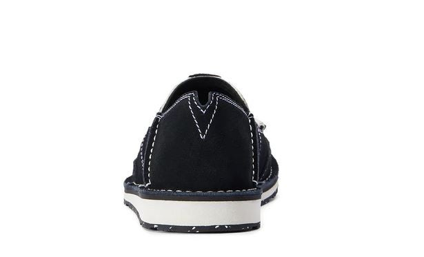 Shoes Ariat Cruiser Black Suede With Black & White Hair On Ladies-Ascot Saddlery-The Equestrian