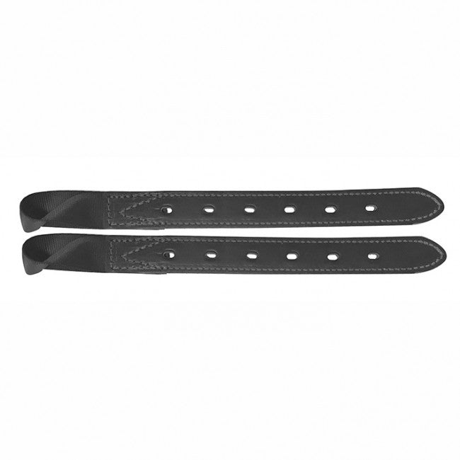 Girth Point Bates Leather Show Pair Black-Ascot Saddlery-The Equestrian